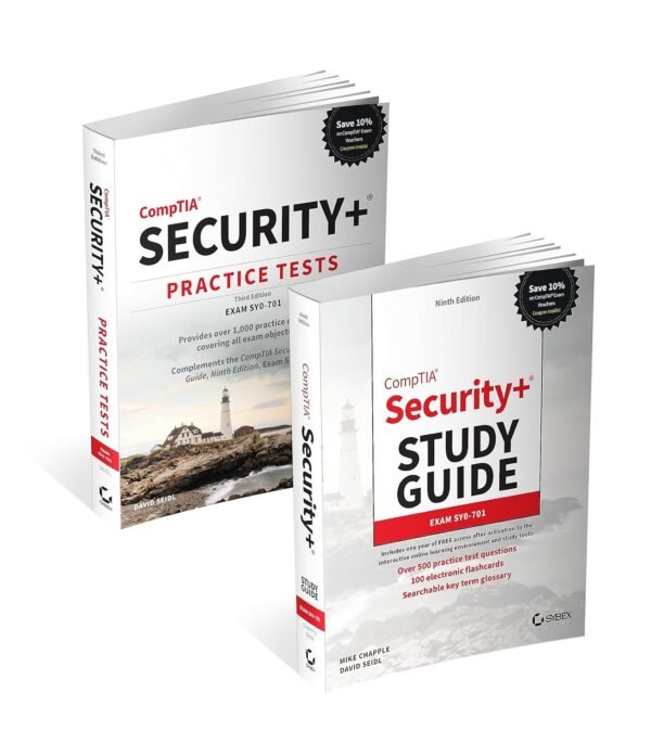 Cover of the CompTIA Security+ Certification Kit: Exam SY0-701 Paperback, a comprehensive guide for passing the Security+ exam.