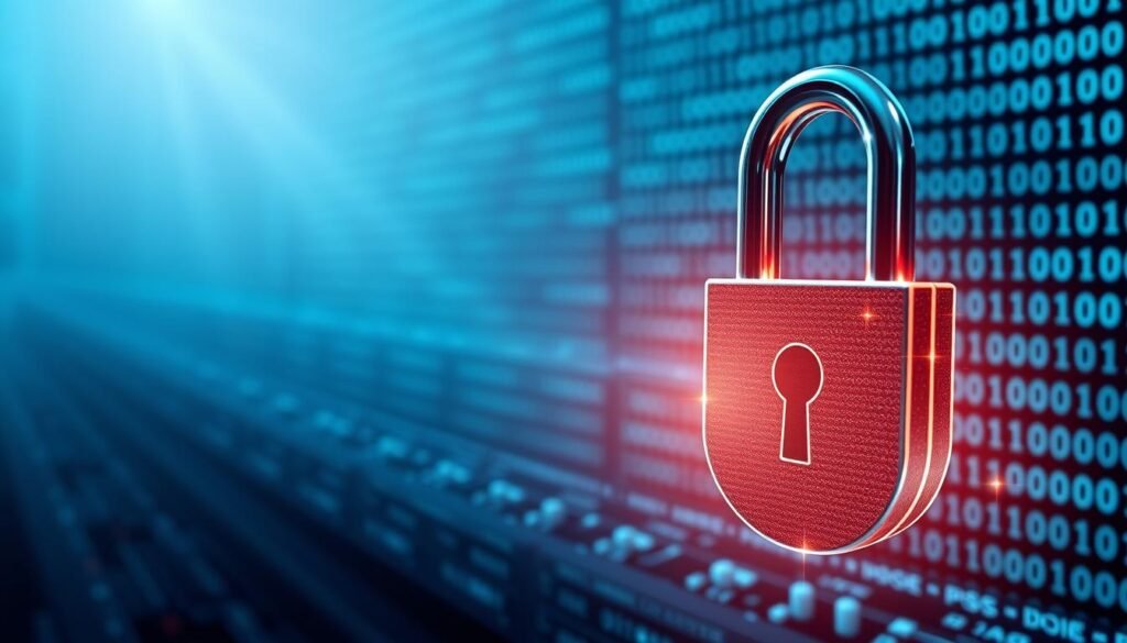 A secure digital fortress, Bitwarden's cybersecurity features shine like polished steel. In the foreground, a sleek, futuristic lock icon glows with an ethereal radiance, hinting at the robust encryption powering Secure Cyber Mart's password management ecosystem. The middle ground reveals a seamless interface, where users navigate through a labyrinth of password vaults, two-factor authentication, and secure sharing options. In the background, a matrix of binary code cascades, symbolizing the cutting-edge cryptography that safeguards sensitive data. Bathed in a cool, neon-tinged ambiance, this image conveys Bitwarden's unwavering commitment to cybersecurity, empowering individuals and businesses to protect their digital identities with confidence. A secure digital fortress, Bitwarden's cybersecurity features shine like polished steel. In the foreground, a sleek, futuristic lock icon glows with an ethereal radiance, hinting at the robust encryption powering Secure Cyber Mart's password management ecosystem. The middle ground reveals a seamless interface, where users navigate through a labyrinth of password vaults, two-factor authentication, and secure sharing options. In the background, a matrix of binary code cascades, symbolizing the cutting-edge cryptography that safeguards sensitive data. Bathed in a cool, neon-tinged ambiance, this image conveys Bitwarden's unwavering commitment to cybersecurity, empowering individuals and businesses to protect their digital identities with confidence.