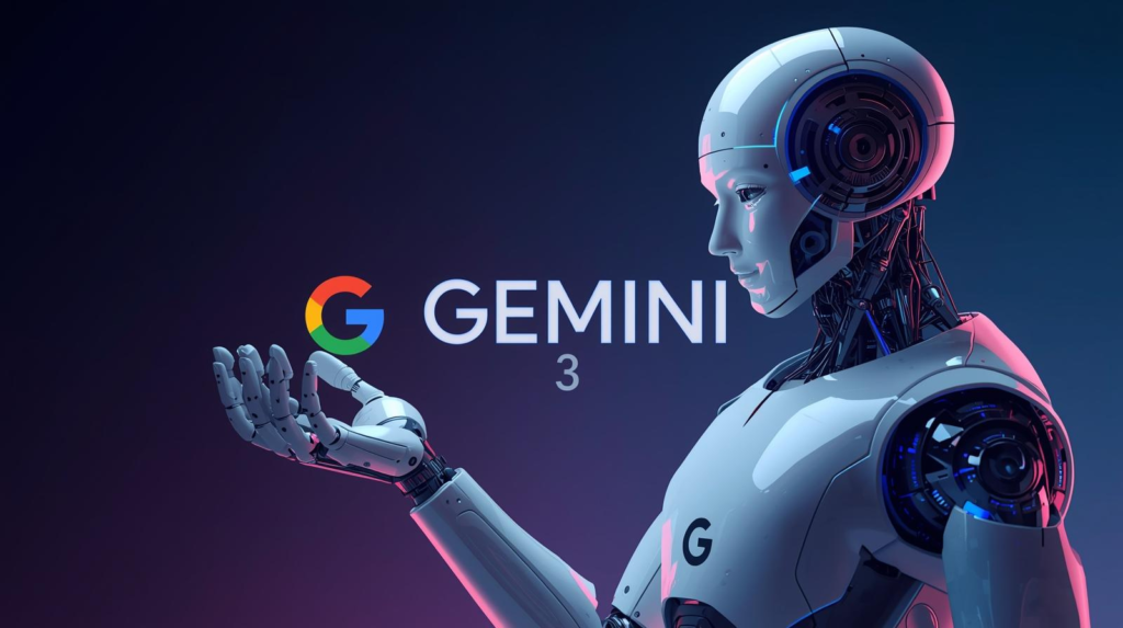 An image of a robot holding the Gemini 3: Transforming Language Processing Technology